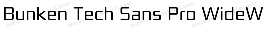 Bunken Tech Sans Pro WideW01SB字体转换